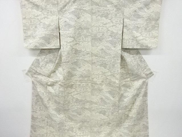 JAPANESE KIMONO / ANTIQUE KIMONO / SILK / TSUMUGI / WOVEN PEOPLE IN THE PAST